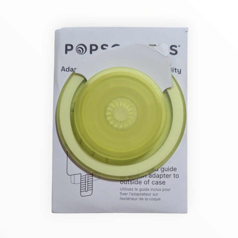 16-O PopSockets - MagSafe Round PopGrip & Phone Stand - Yellow